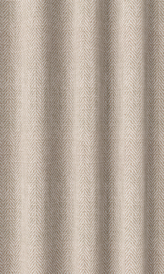 Herringbone Home Décor Fabric By the Metre (Blush Pink/ White)