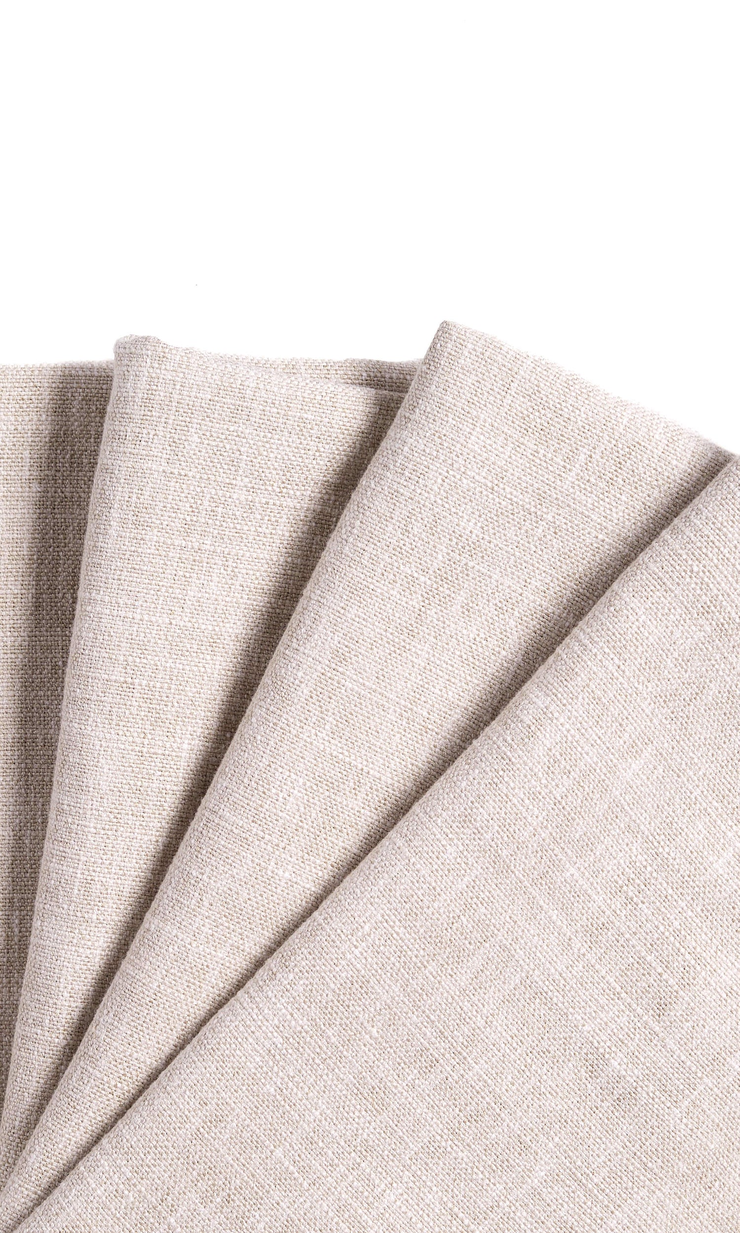 Linen-Cotton Blend  Roman Blinds (Cream/ Beige) for Living, Bedroom, Kitchen, Bathroom