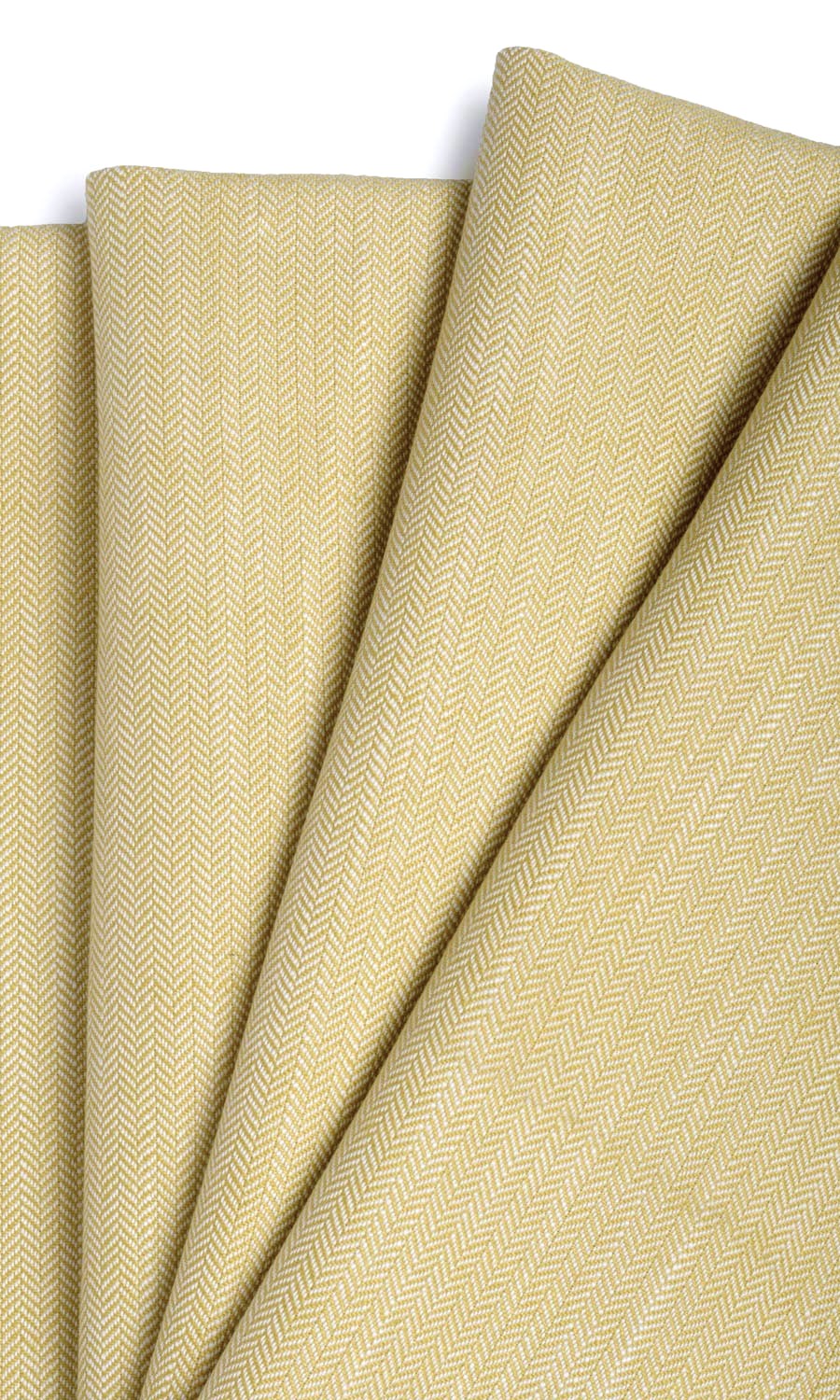 Herringbone Textured Fabric Sample for Roman Blinds & Shades (Yellow)