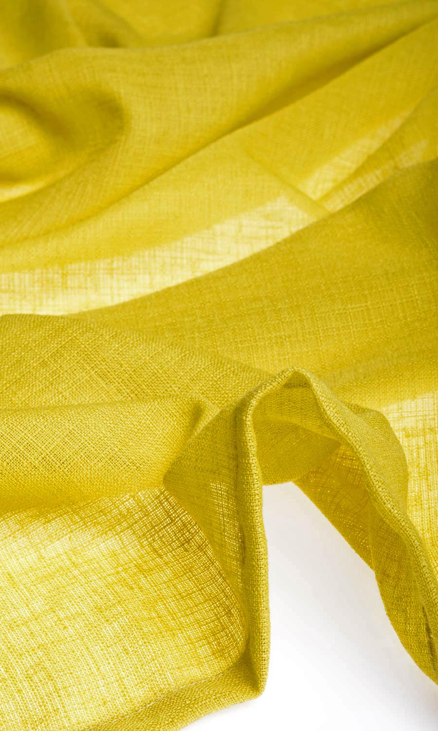 Sheer Flat, Plain, Fake, Faux, European Relaxed Roman Blinds (Yellow)