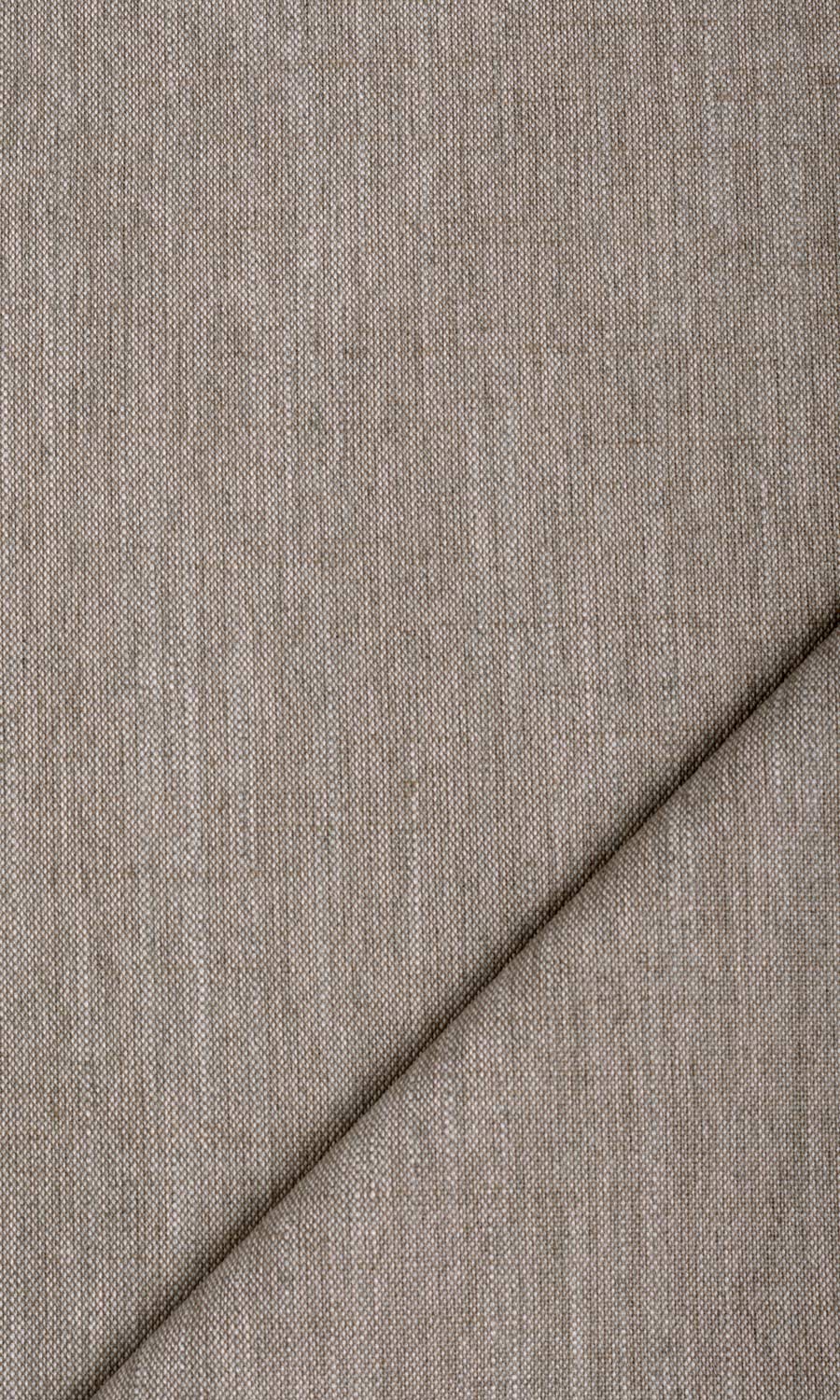 Plain Linen Texture Home Textile Fabric Material Sample (Taupe/ Brown)