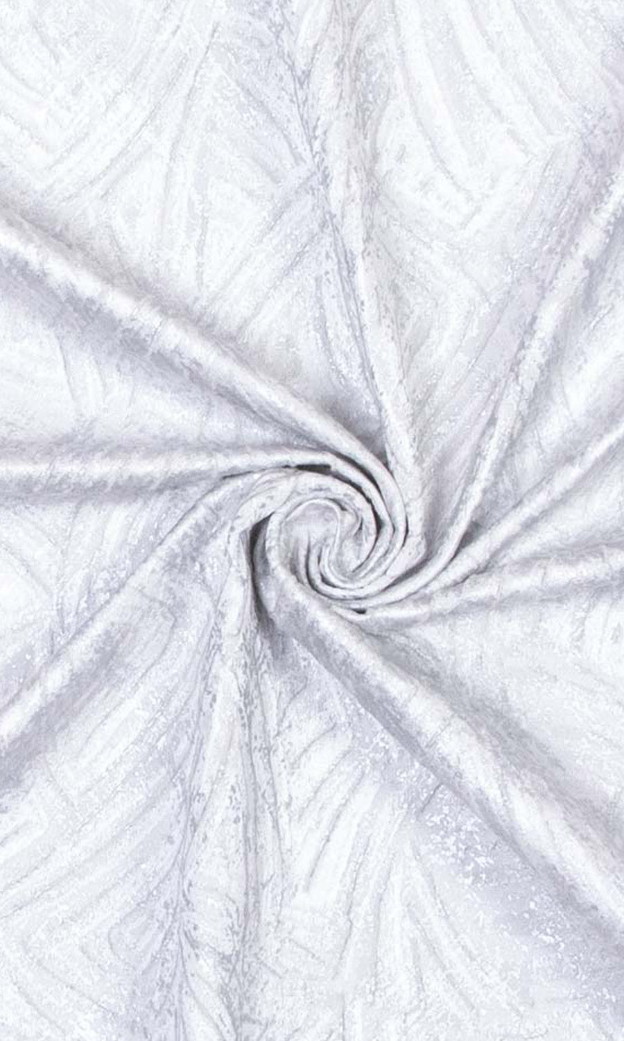 Self-Patterned Poly-Cotton Fabric Material By the Metre (White)