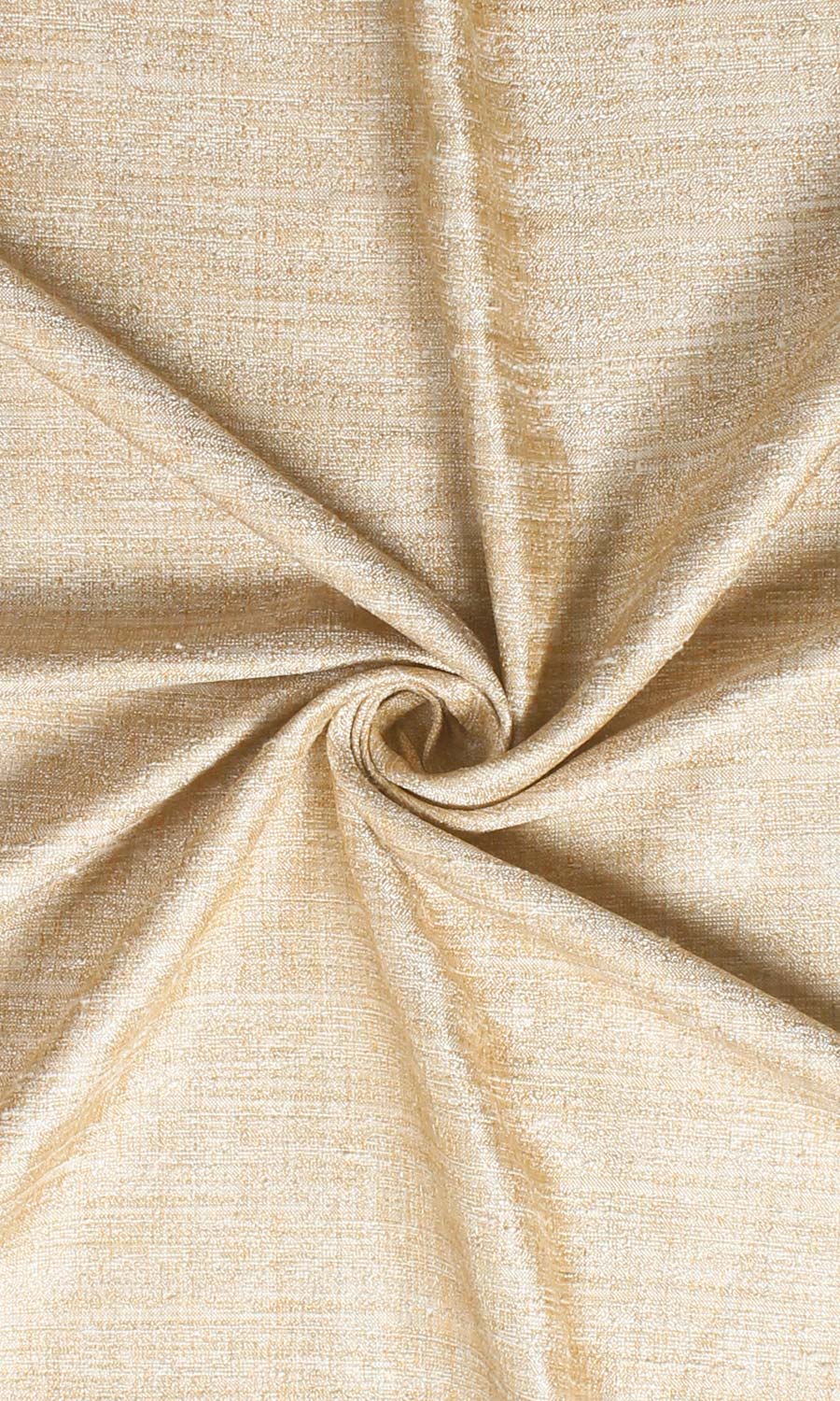 Faux Silk Textured Window Treatments Fabric Sample (Golden Beige)