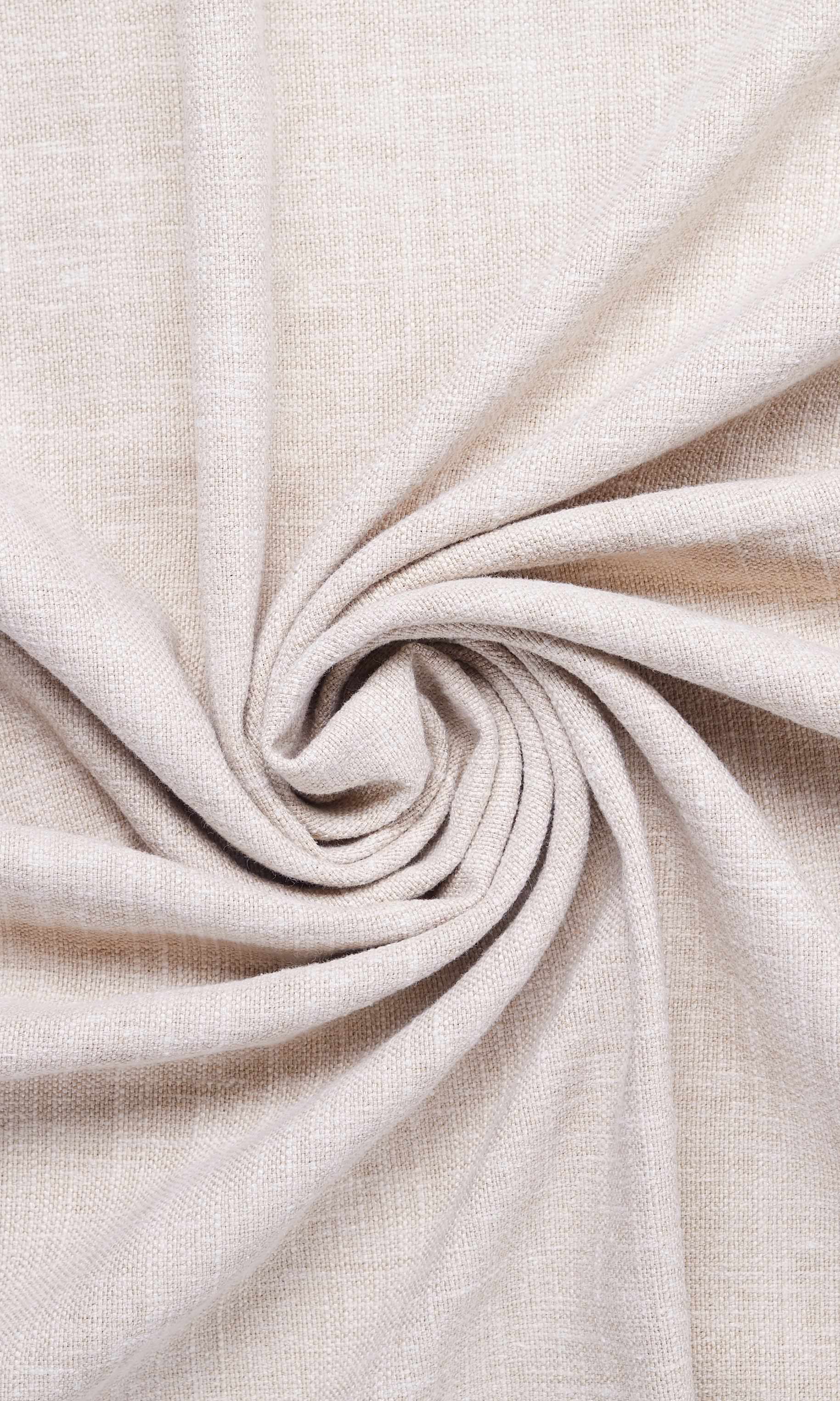 Linen-Cotton Blend  Home Décor Fabric Sample (Cream/ Beige)