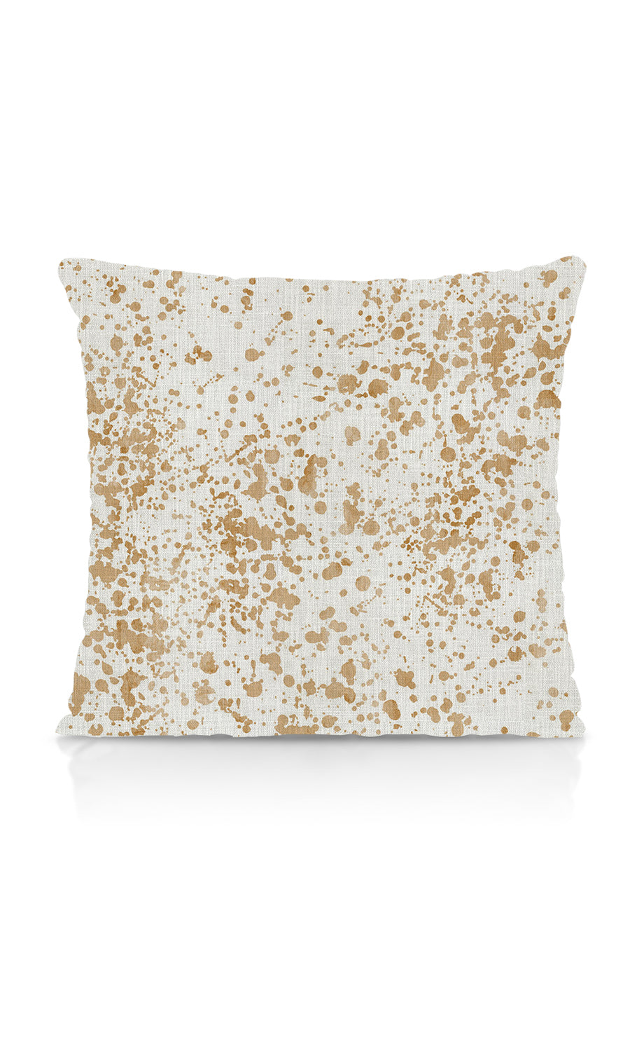 Abstract Print Home Textile Fabric Material Sample (White/ Pale Brown)