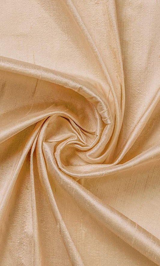 Dupioni Silk Home Décor Fabric By the Metre (Golden Beige)
