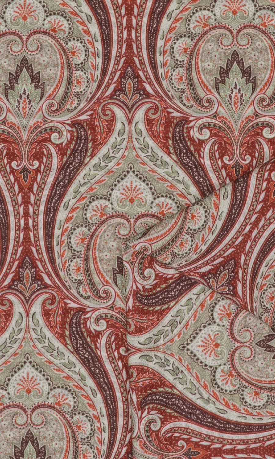 Floral Damask Roman Blinds & Window Shades (Red/ Brown)