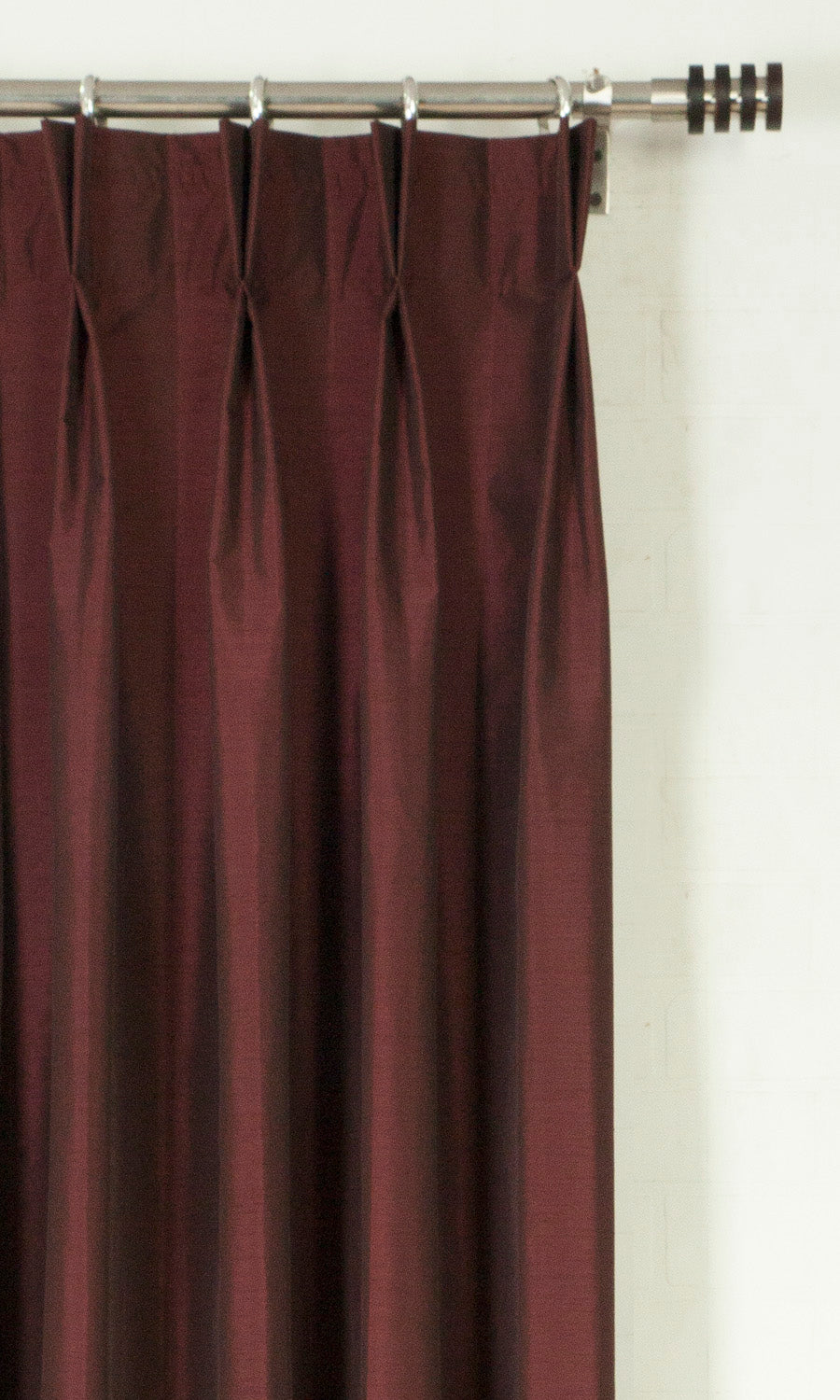 Faux Silk Flat, Plain, Fake, Faux, European Relaxed Roman Blinds (Red)