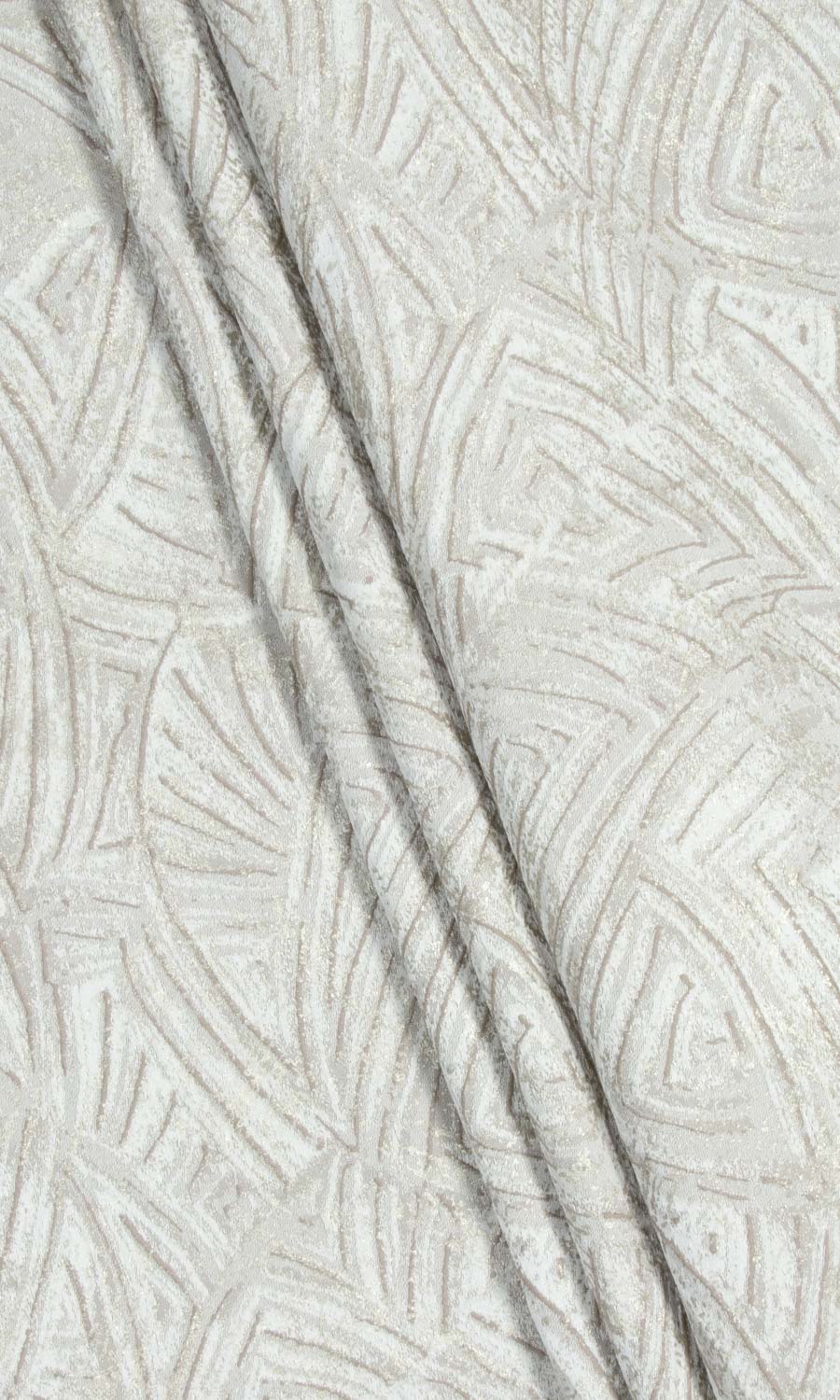 Self-Patterned Poly-Cotton Blinds (White/ Cream)