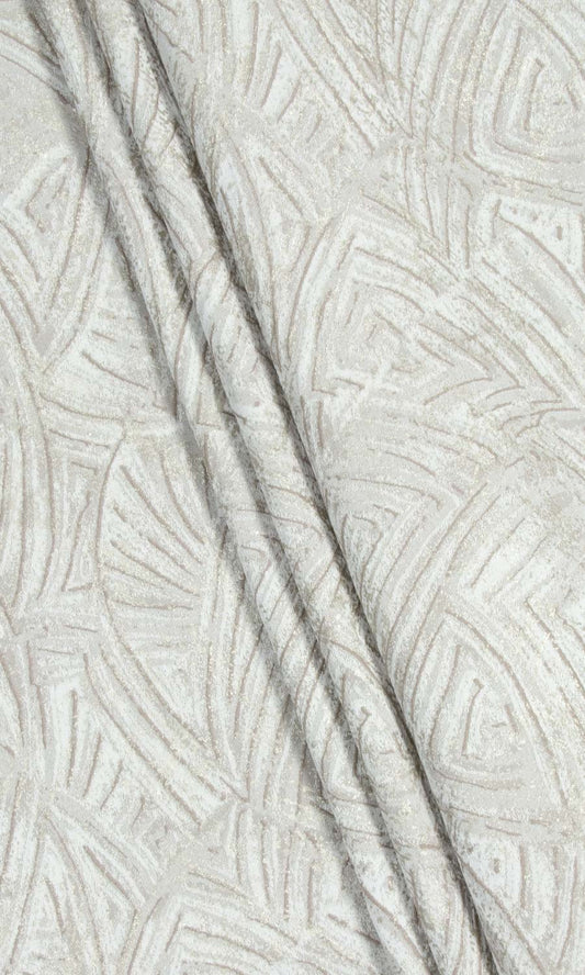 Self-Patterned Poly-Cotton Blinds (White/ Cream)