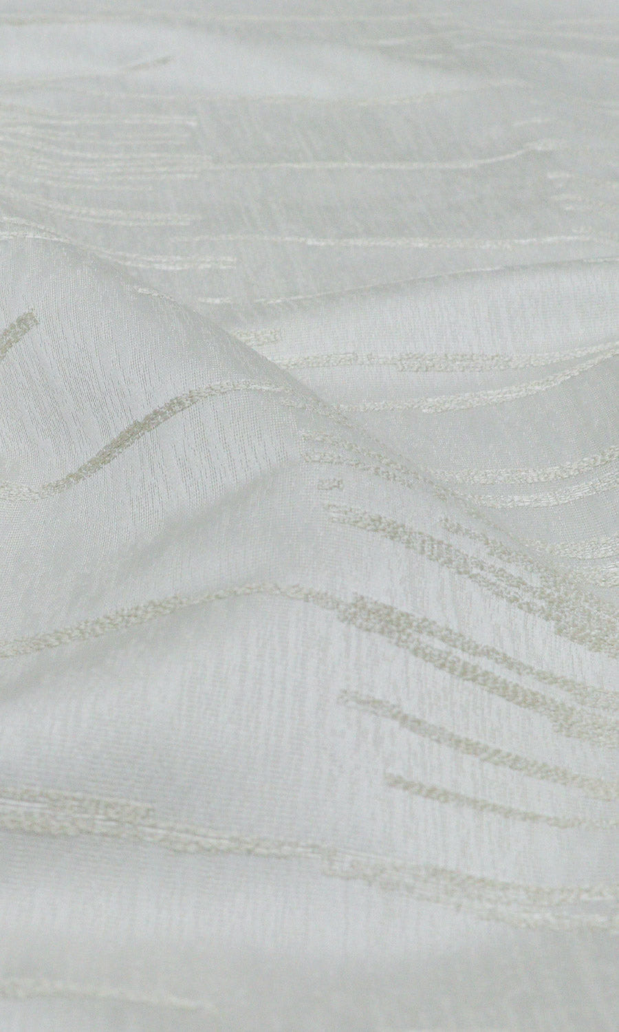 Abstract Print Shades (White/ Ivory) Extra Long Short Wide
