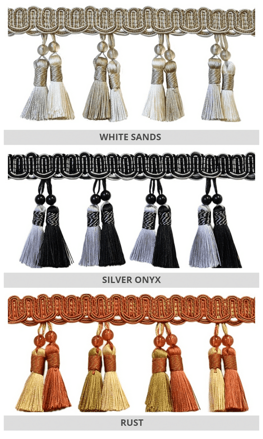 Window blinds trims and tassels