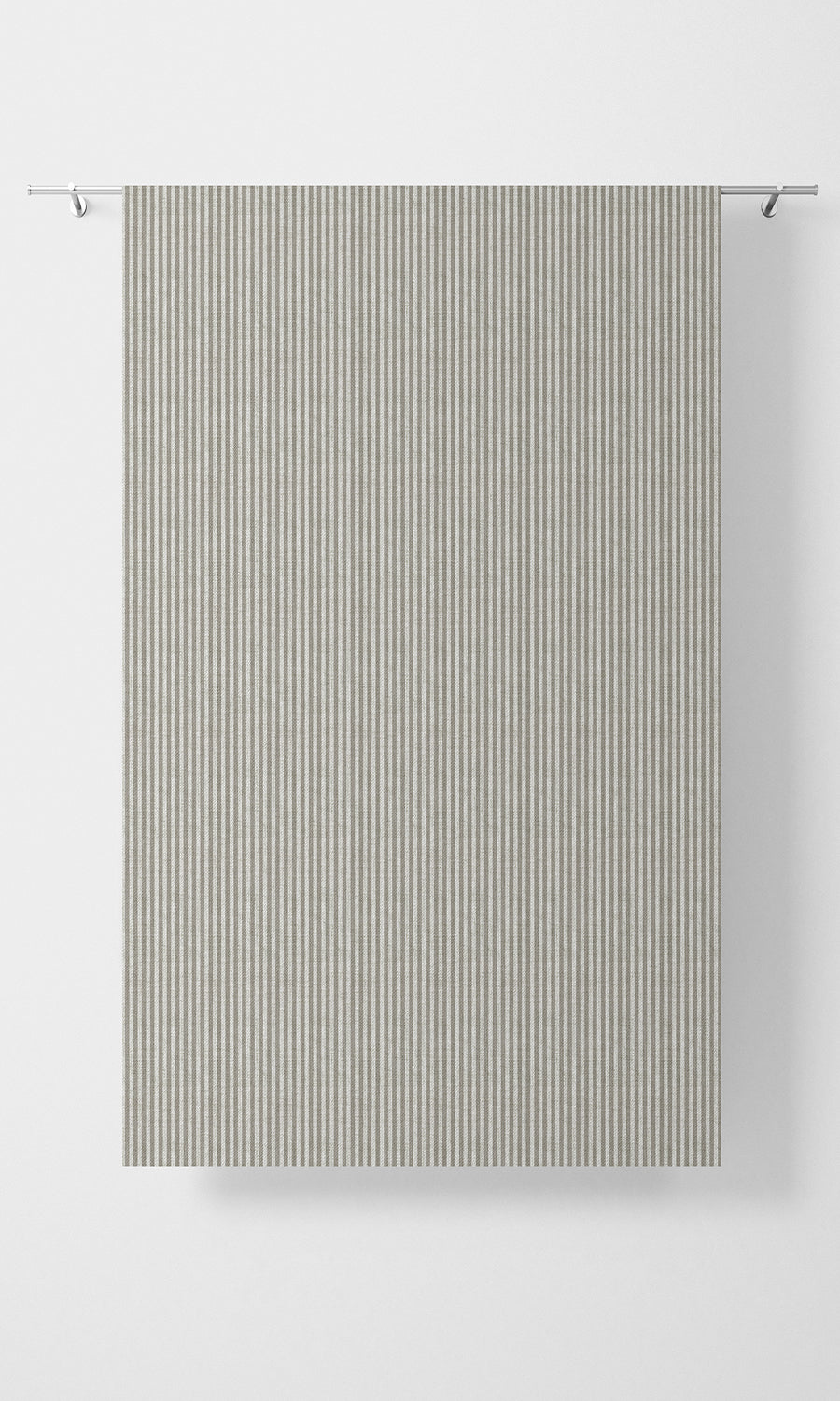 Modern Striped Home Textile Fabric Material Sample (Grey/ White)