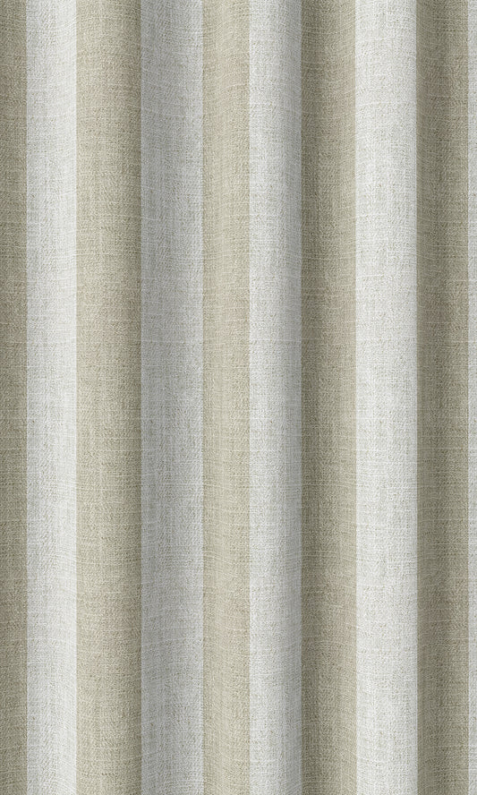 Modern Striped Home Décor Fabric By the Metre (Beige/ White)