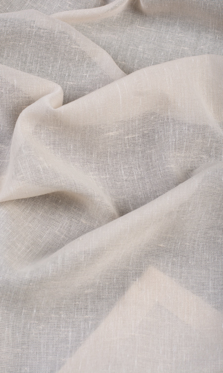 Plain Sheer Any Size Style Roman Blinds (Parchment White)