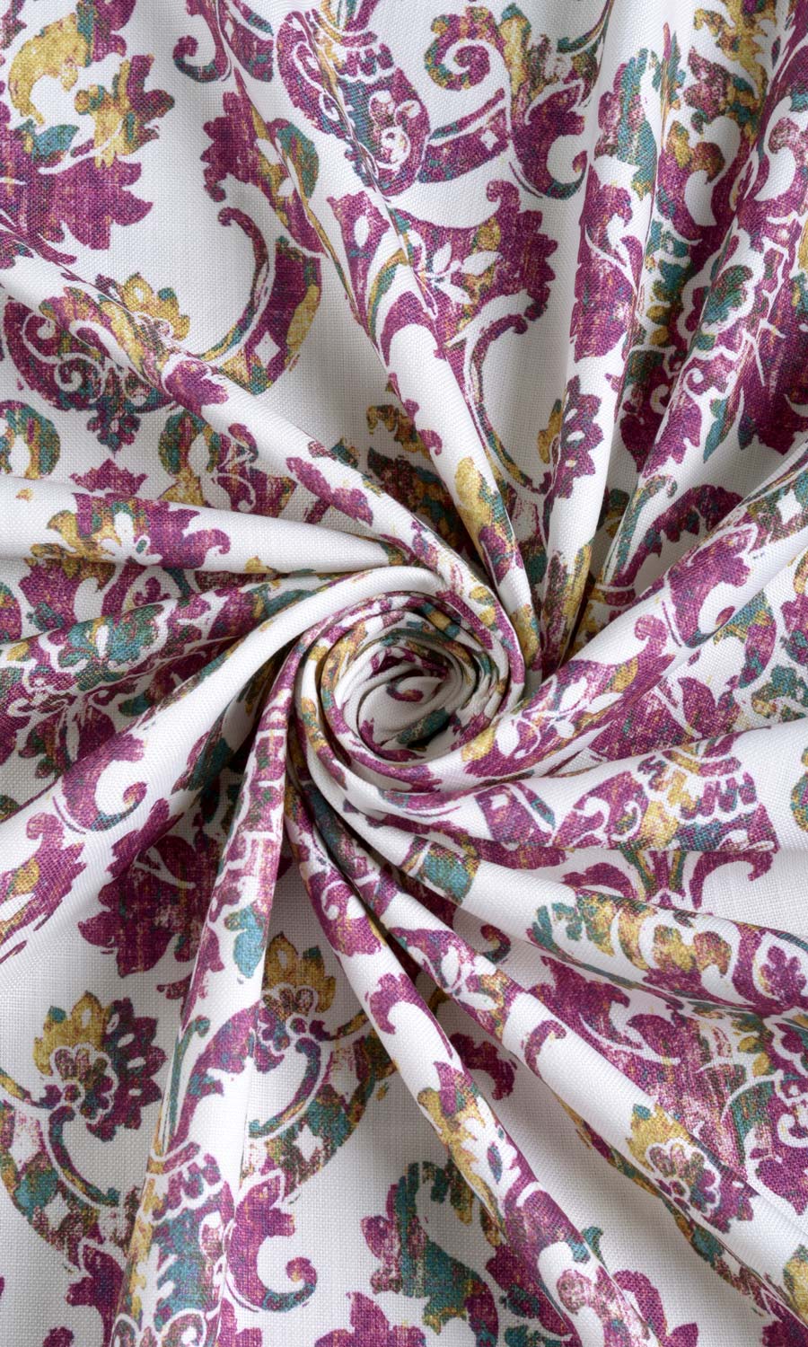 Damask Print Fabric Sample for Roman Blinds & Shades (Pink/ Purple)