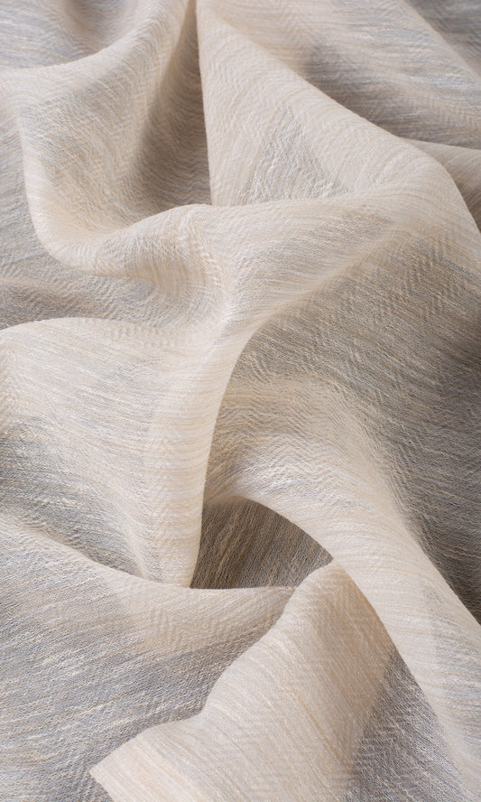 Sheer Home Décor Fabric By the Metre (Pale Beige)
