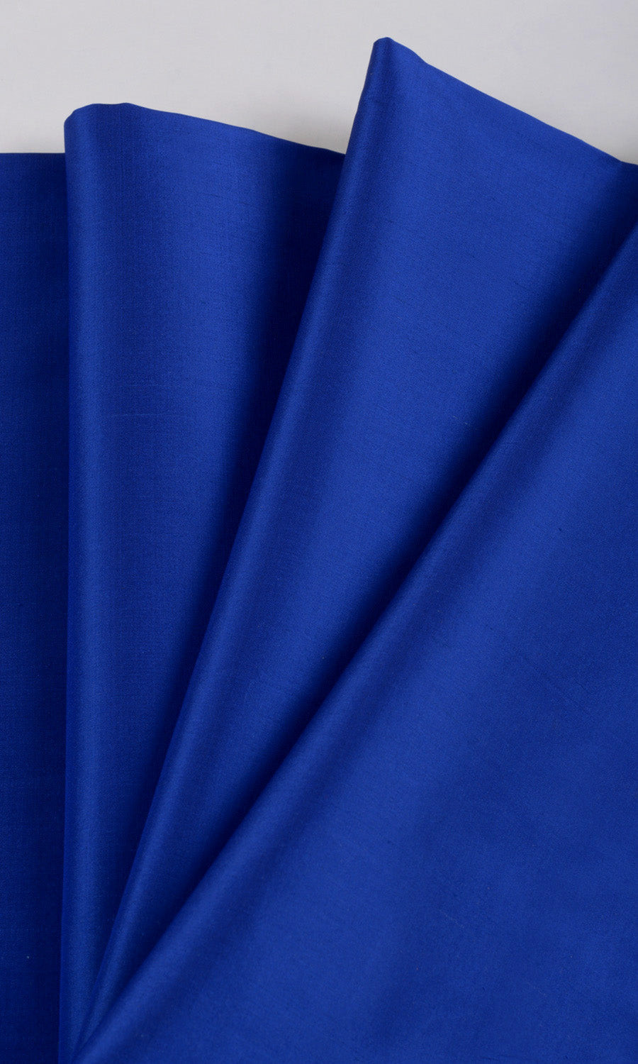 Shantung Silk Roman Blinds (Sapphire Blue) Extra Long Short Wide