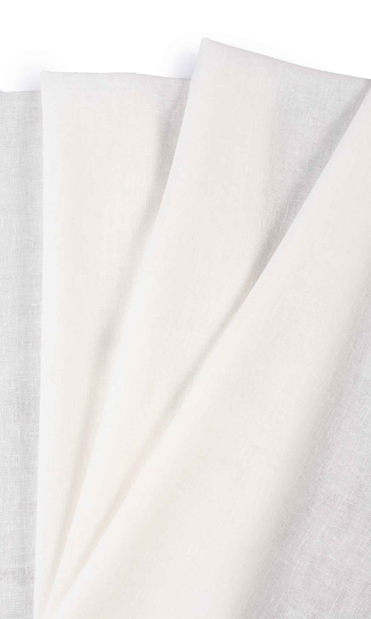 Plain Sheer Flat, Plain, Fake, Faux, European Relaxed Roman Blinds (Cream)
