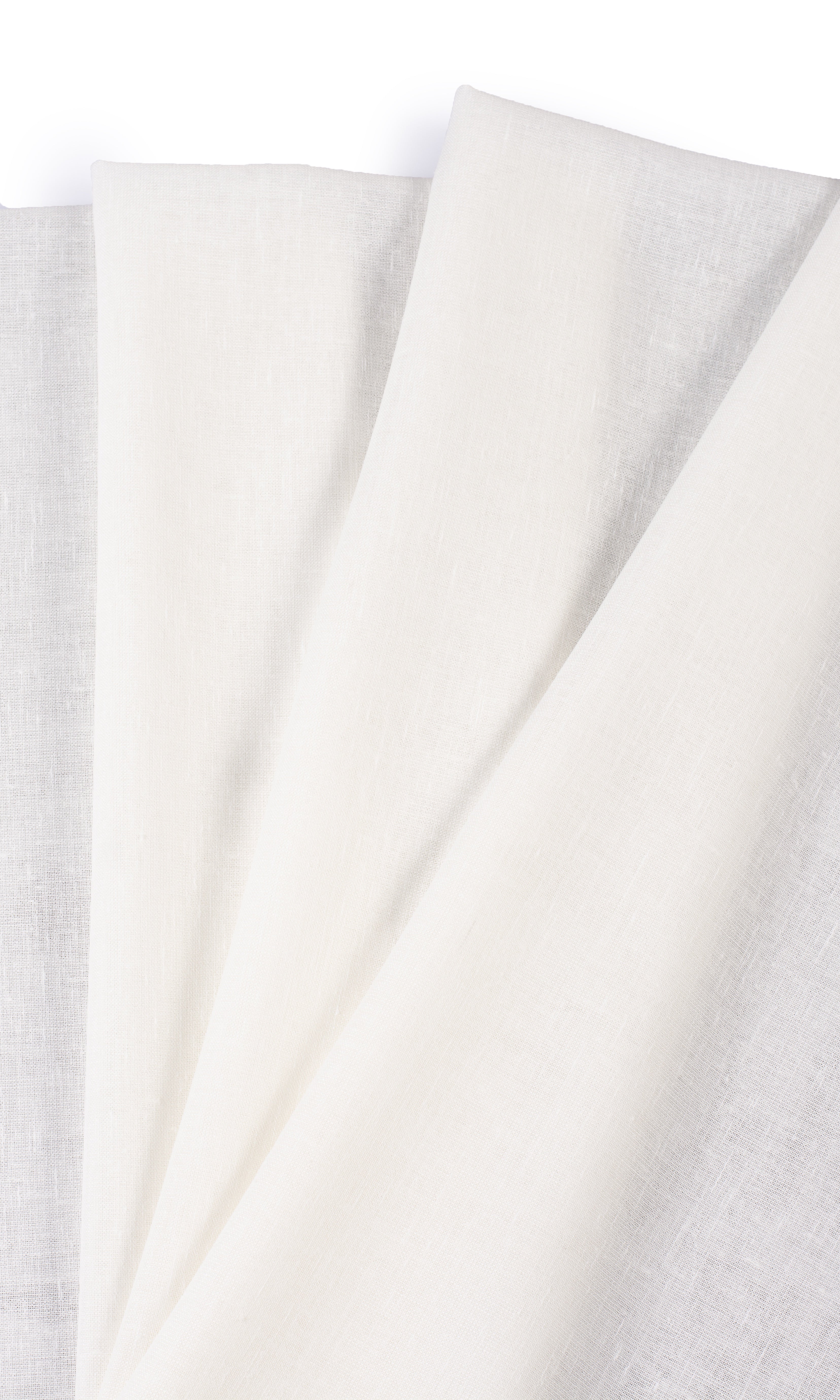 Plain Sheer Home Textile Fabric Material Sample (Cream)