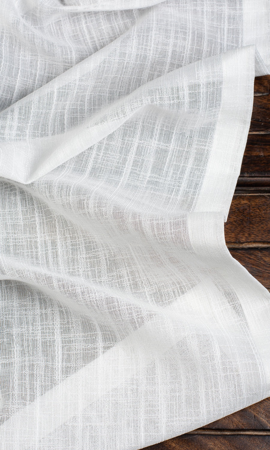 Plain Sheer Made-to-Measure Roman Blinds (White)