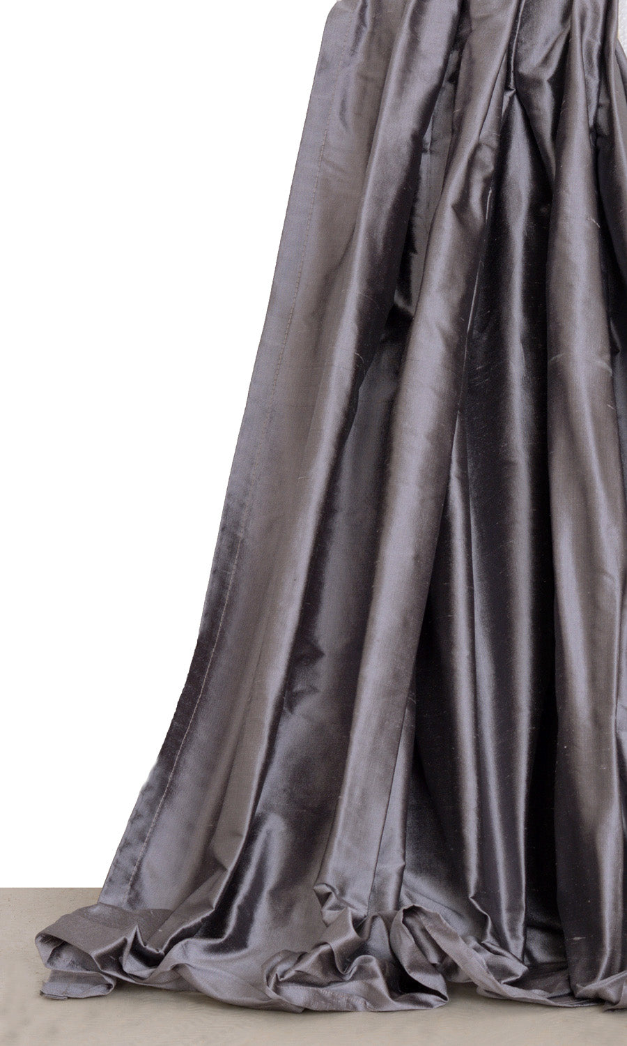 Shantung Silk Roman Shades (Grey/ Purple) for Living, Bedroom, Kitchen, Bathroom