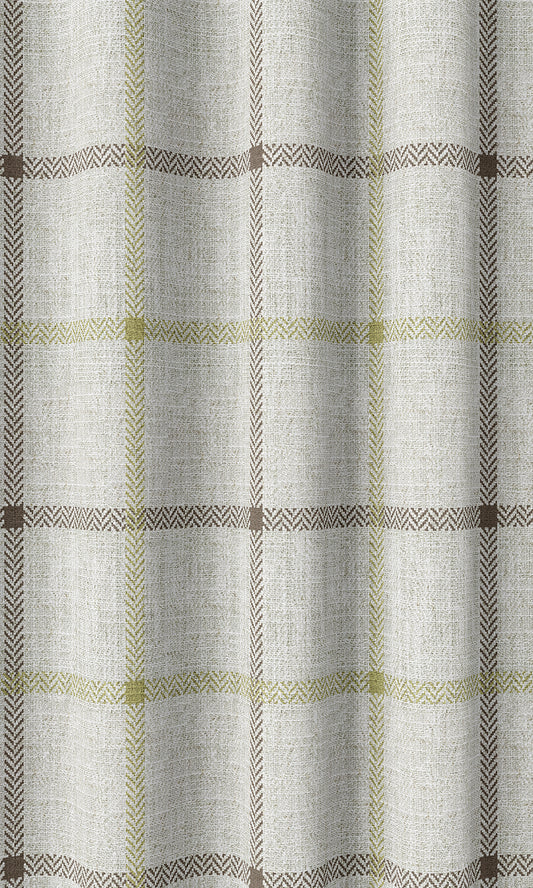 Check Patterned Shades (White/ Green)