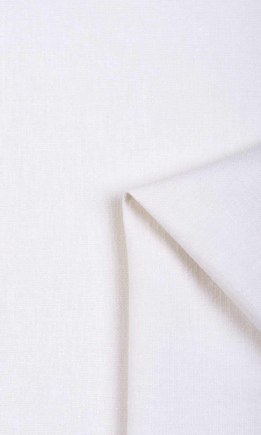 Linen Blend Flat, Plain, Fake, Faux, European Relaxed Roman Blinds (White)