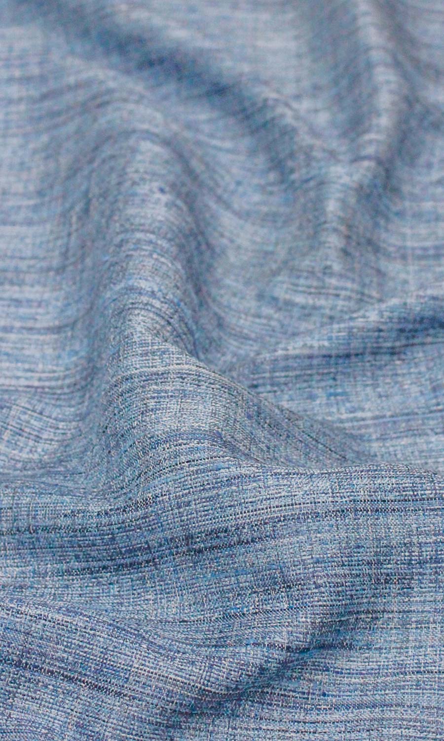 Textured Fabric Blinds (Denim Blue) Extra Long Short Wide