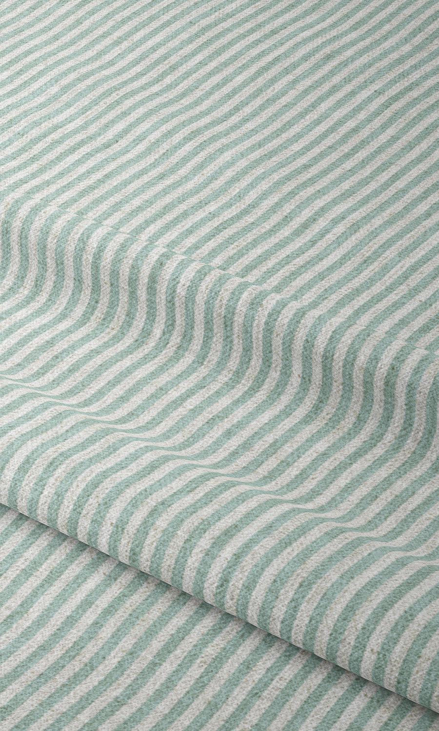 Striped Flat, Plain, Fake, Faux, European Relaxed Roman Blinds (Aqua Blue/ White)