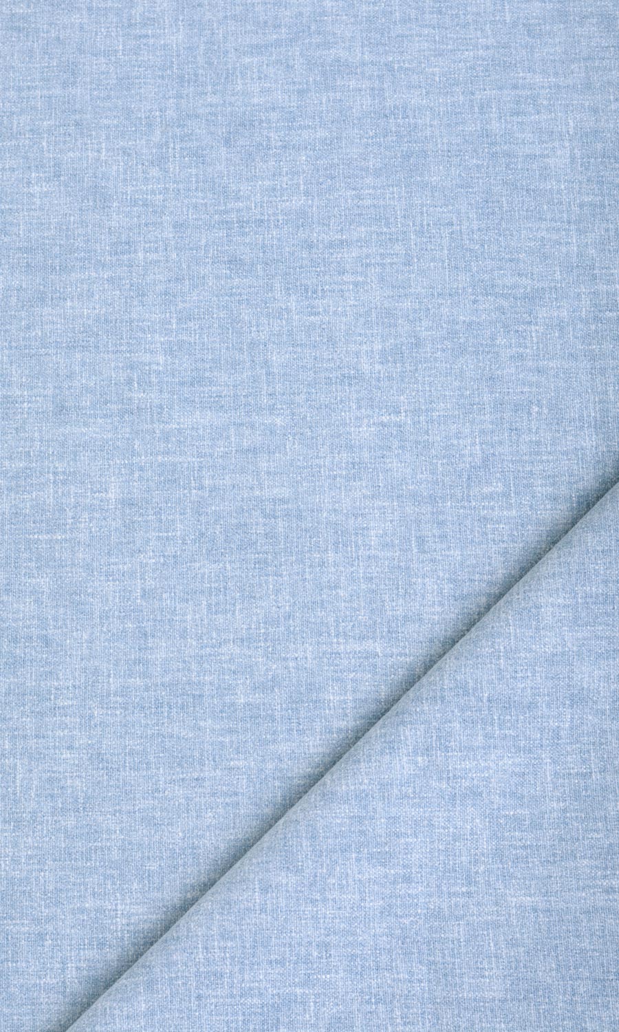 Poly-Cotton Blend Flat, Plain, Fake, Faux, European Relaxed Roman Blinds (Blue)