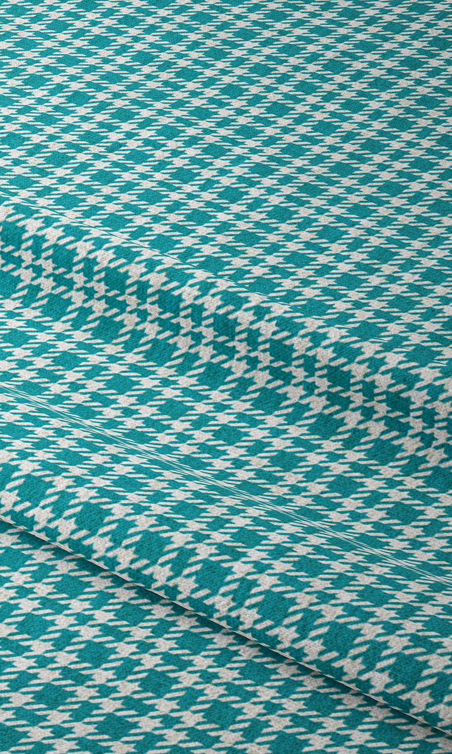 Modern Check Print Home Textile Fabric Material By the Metre (Pacific Blue)