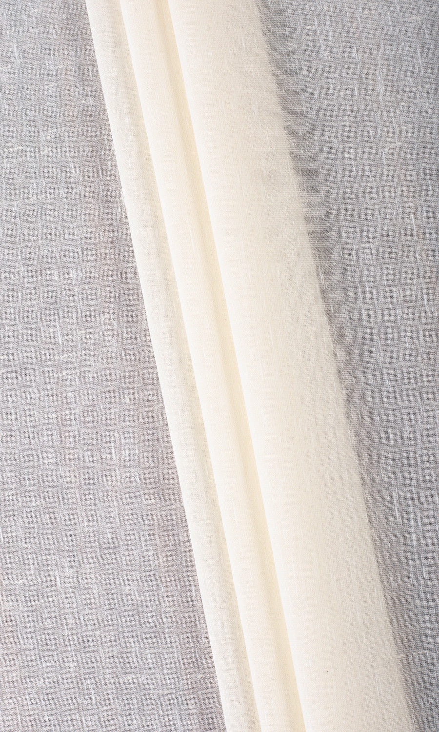 Plain Sheer Flat, Plain, Fake, Faux, European Relaxed Roman Blinds (Ivory)