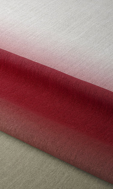 3-Tone Ombre Free Fabric Material Sample (Red/ Stone Grey)