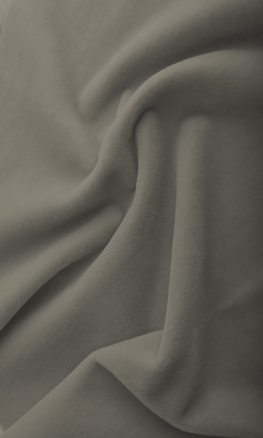 Velvet Home Textile Fabric Material Sample (Grey)