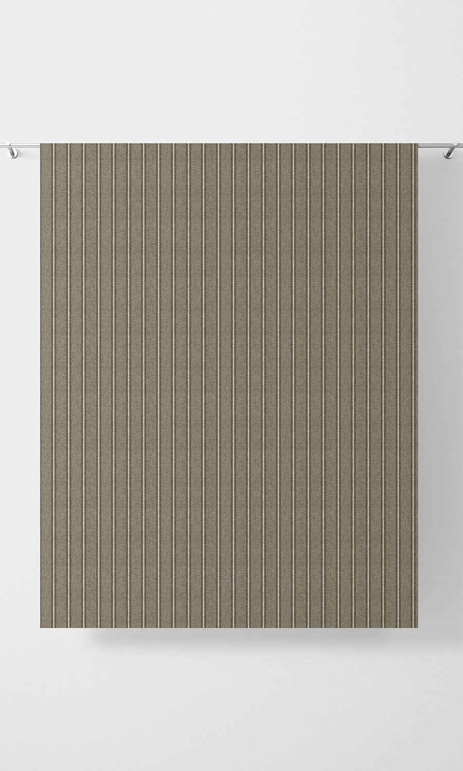Modern Striped Print Fabric Material By the Metre (Brown & Beige)