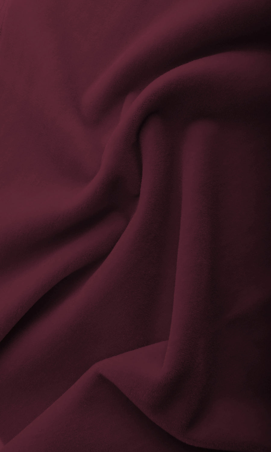 Velvet Home Textile Fabric Material Sample (Burgundy Red)