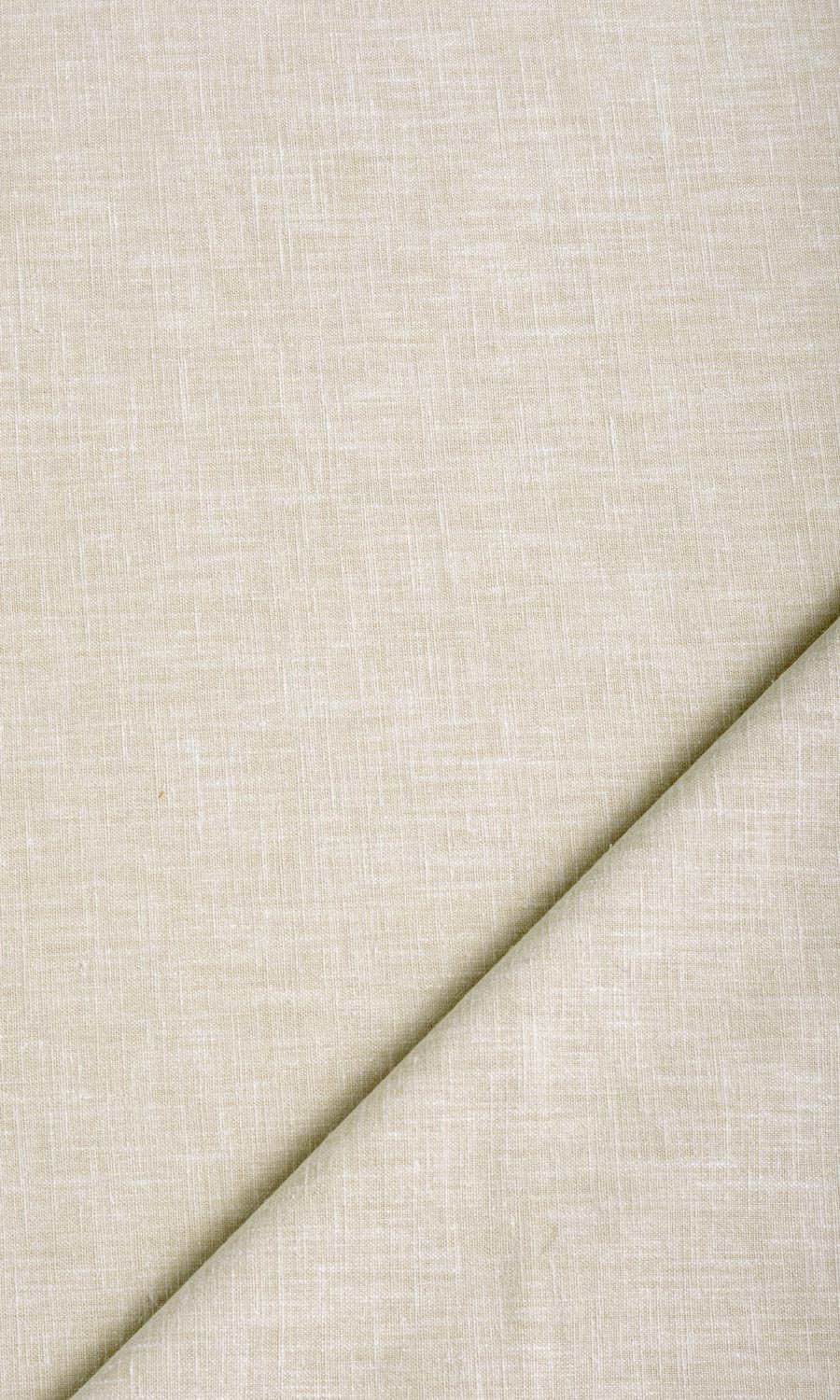 Poly-Cotton Blend Flat, Plain, Fake, Faux, European Relaxed Roman Blinds (Pale Beige)