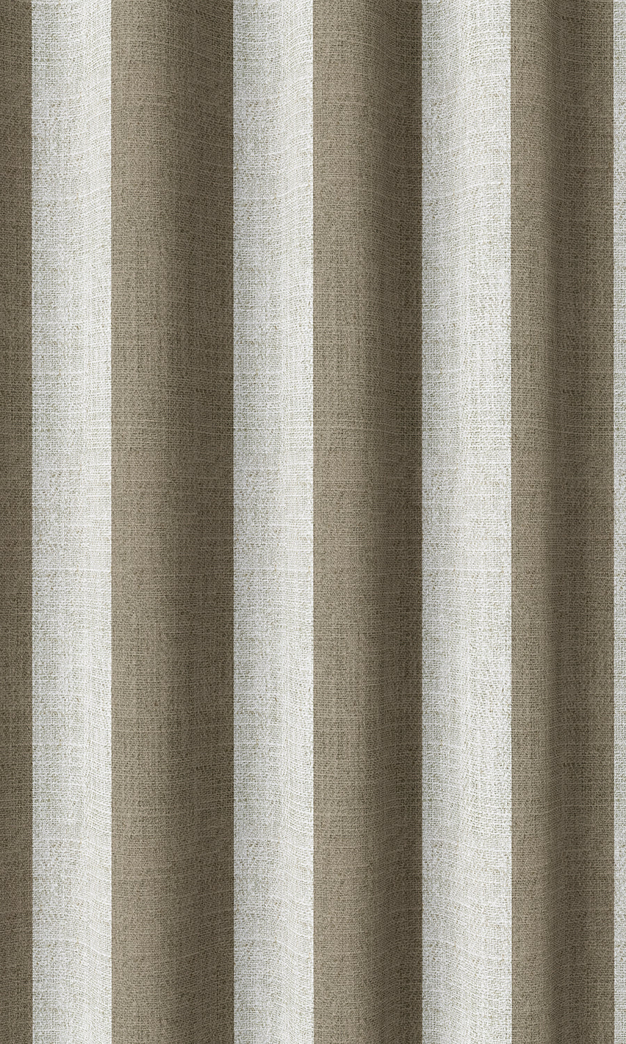 Striped Home Décor Fabric Sample (Cedar Brown/ White)