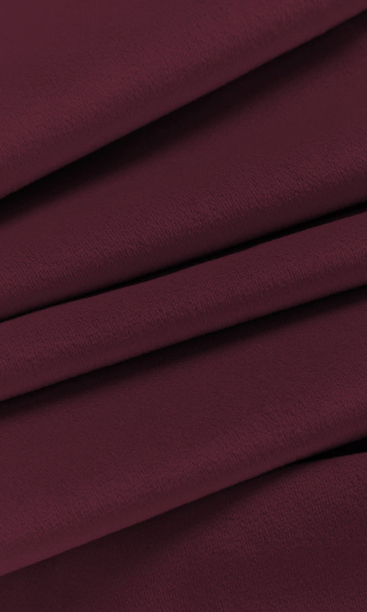 Velvet Home Décor Fabric By the Metre (Burgundy Red)