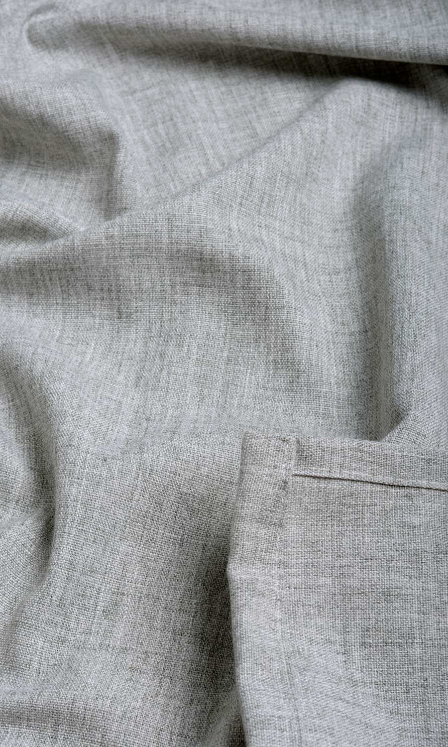 Plain Linen Texture Any Size Style Roman Blinds (Steel Grey)