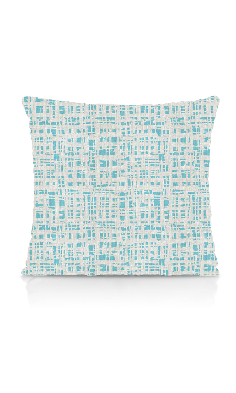 Abstract Print Home Textile Fabric Material Sample (White/ Blue)