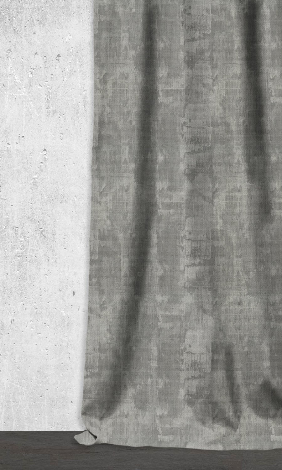 Striped Window Treatments Fabric Sample (Dove Grey/ Slate)