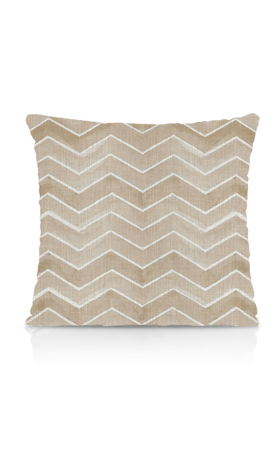Chevron Print Home Textile Fabric Material Sample (Eggshell White/ Pale Brown)
