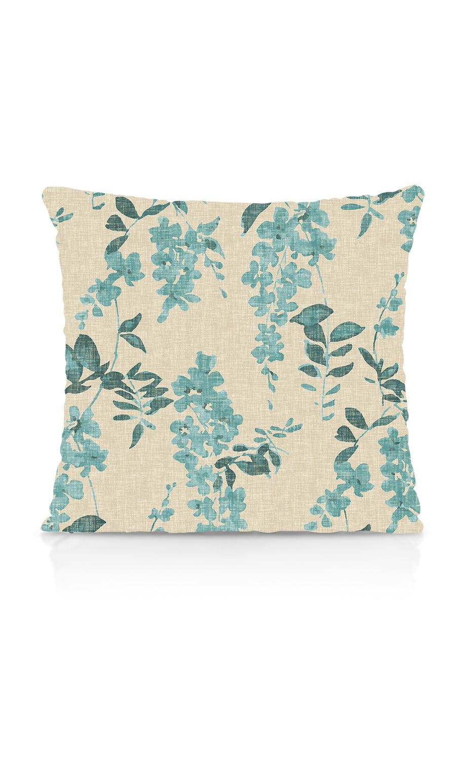 Floral Dimout Free Fabric Material Sample (Blue/ Grey)