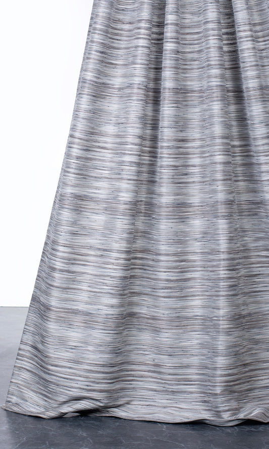 Textured Home Décor Fabric Sample (Charcoal Gray/ Black)
