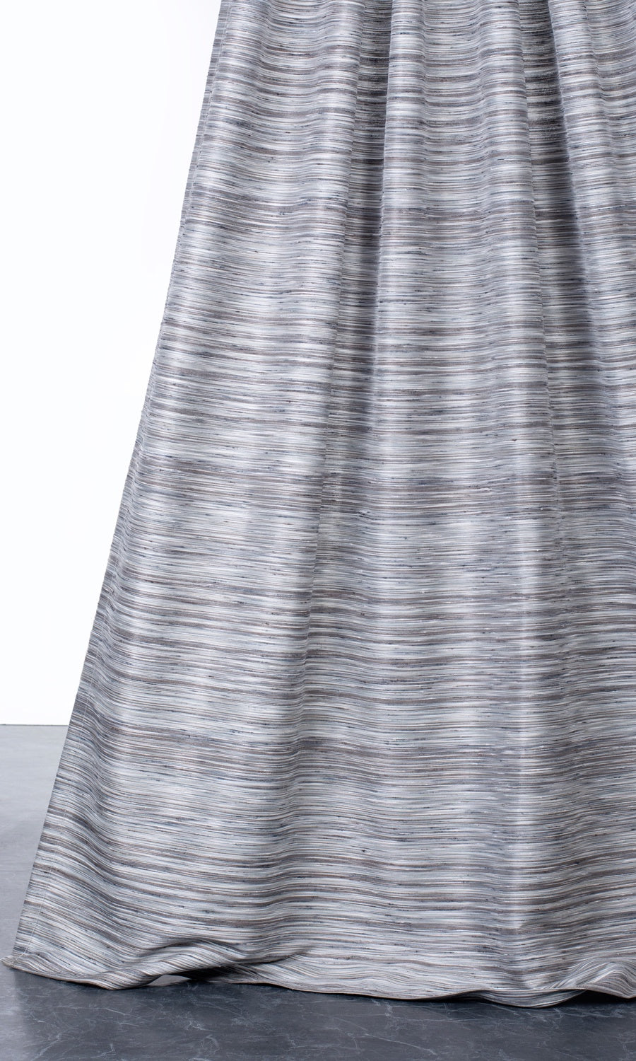 Textured Roman Blinds (Charcoal Gray/ Black)