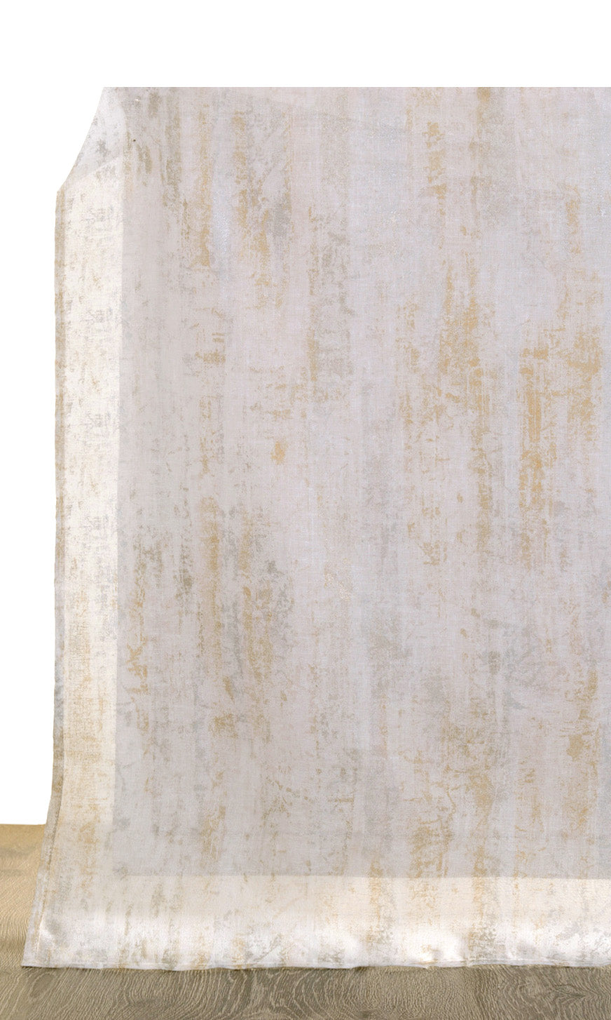 Printed Sheer Made-to-Measure Roman Blinds (Metallic Golden/ Yellow)