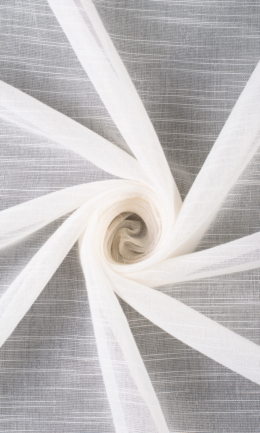 Textured Sheer Made-to-Measure Roman Blinds (White)