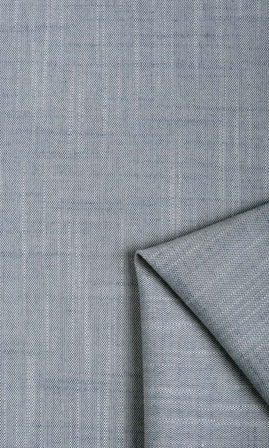 Plain Linen Texture Free Fabric Material Sample (Denim Blue)